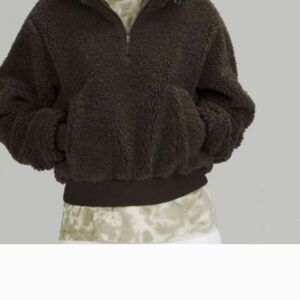 Cozy Brown Sherpa Pullover